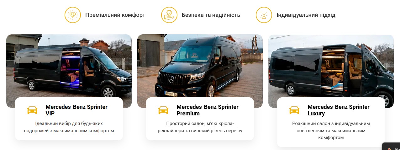 Подорож до Європи - комфортний транспорт
